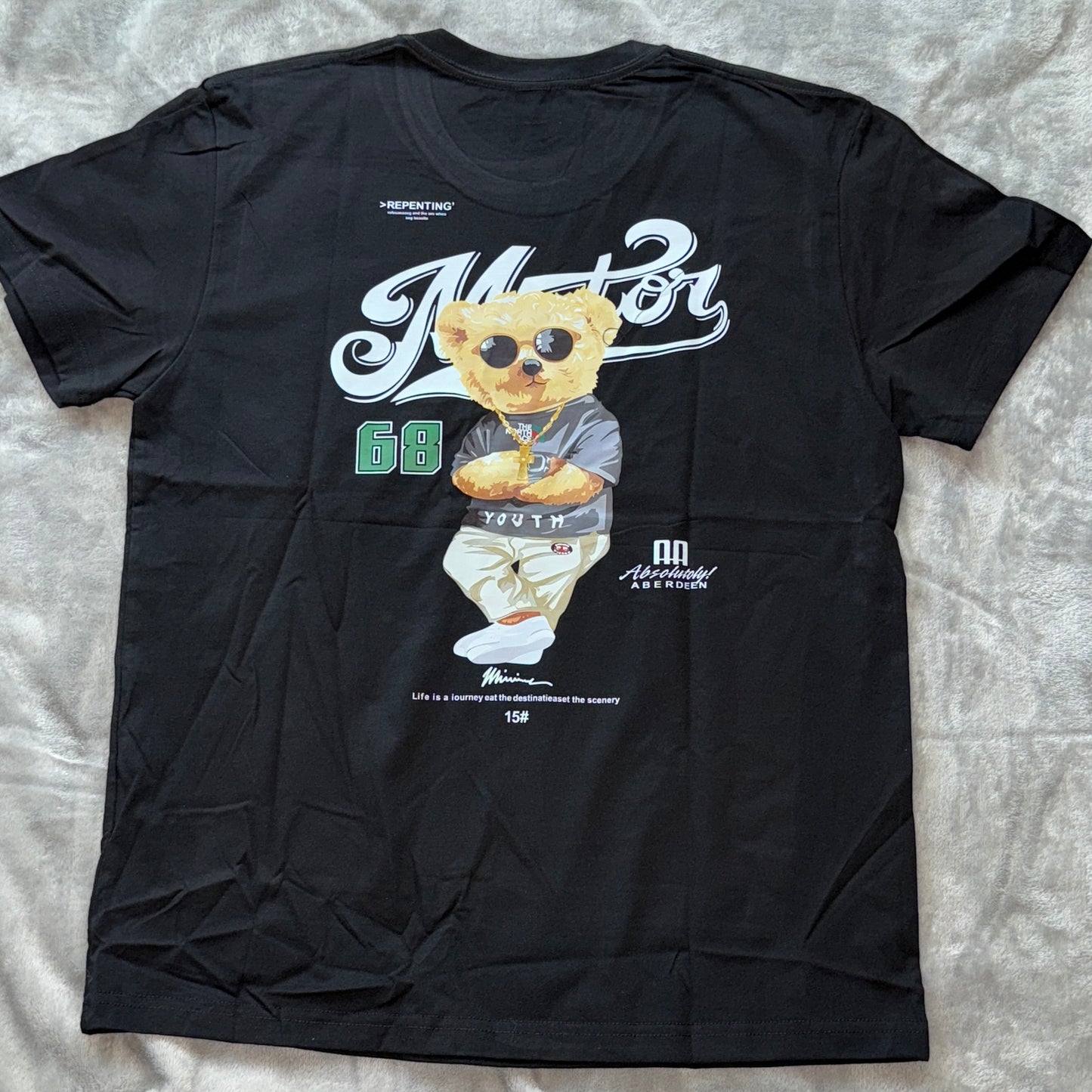 Unisex Teddy Bear Graphic T-Shirt – Casual Street Style