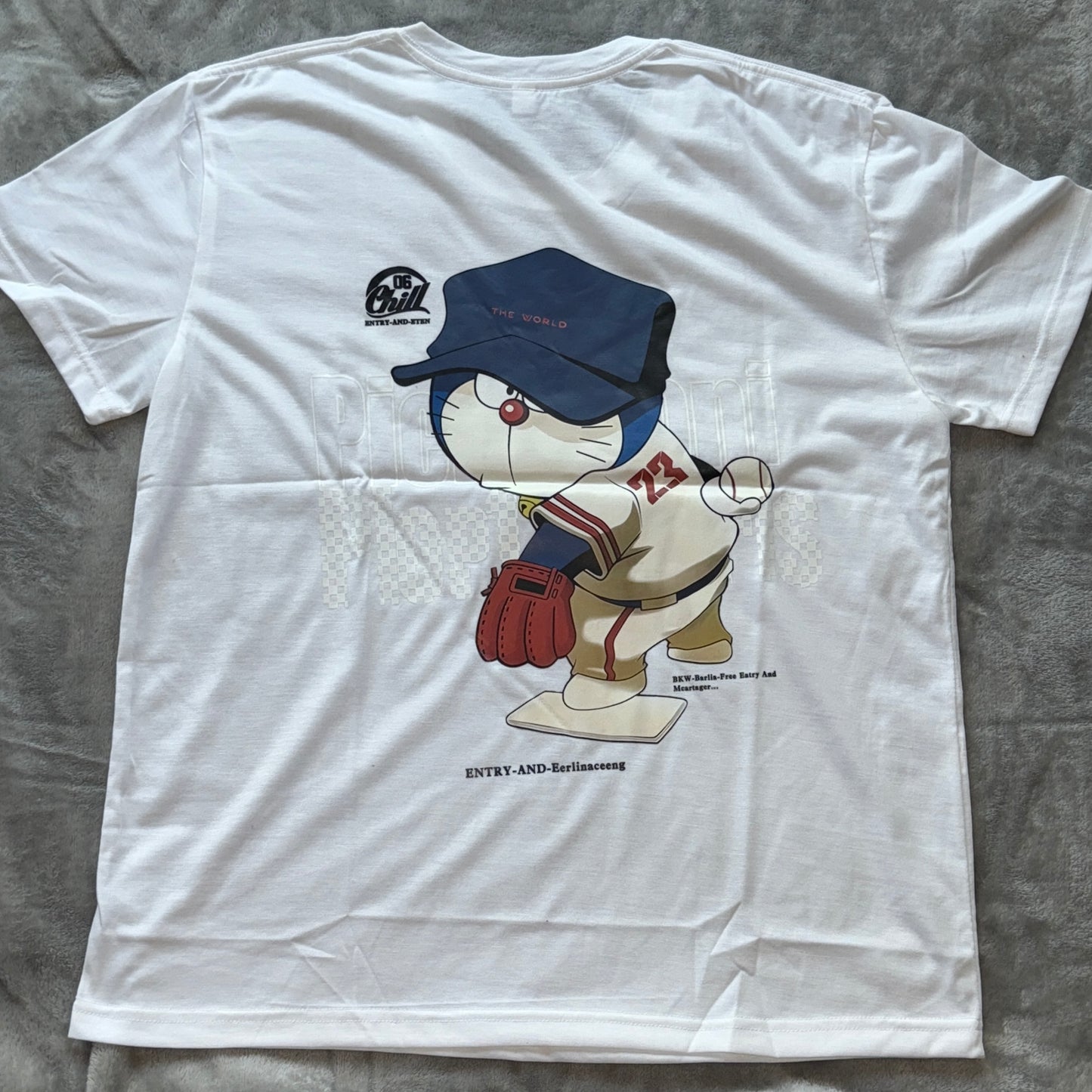 Unisex Cartoon Baseball Graphic T-Shirt – Fun and Sporty Vibes