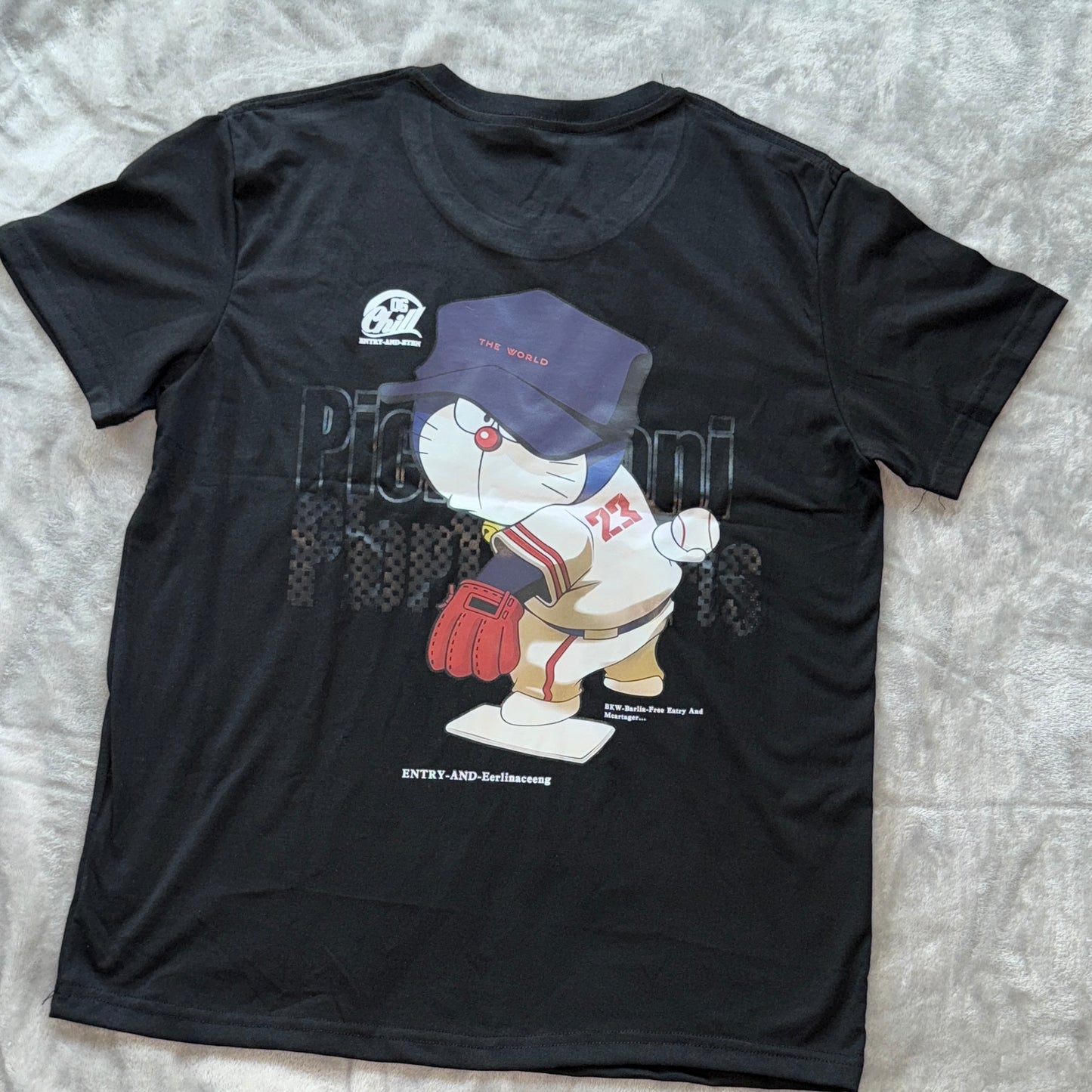 Unisex Cartoon Baseball Graphic T-Shirt – Fun and Sporty Vibes