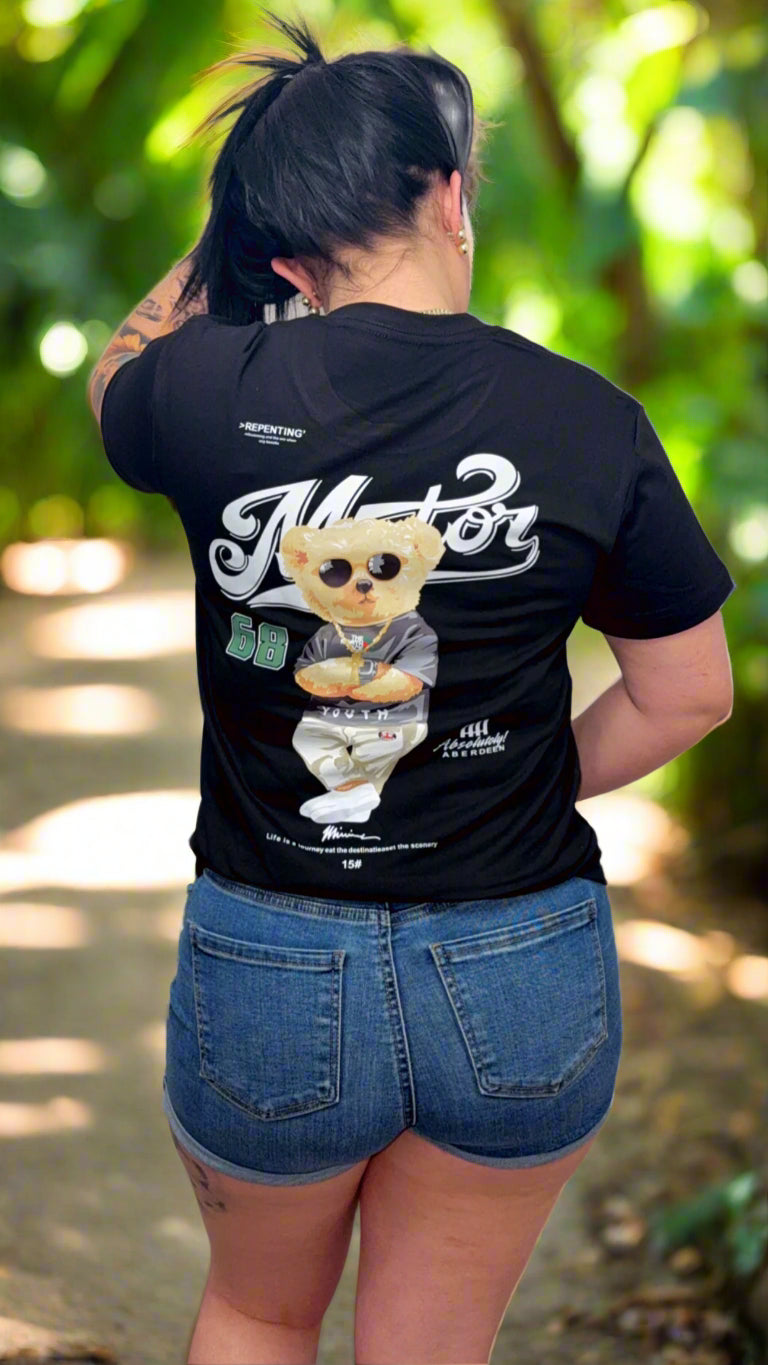 Unisex Teddy Bear Graphic T-Shirt – Casual Street Style