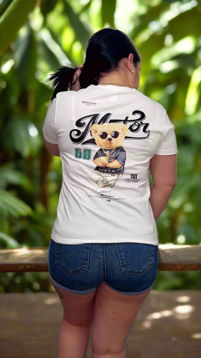 Unisex Teddy Bear Graphic T-Shirt – Casual Street Style