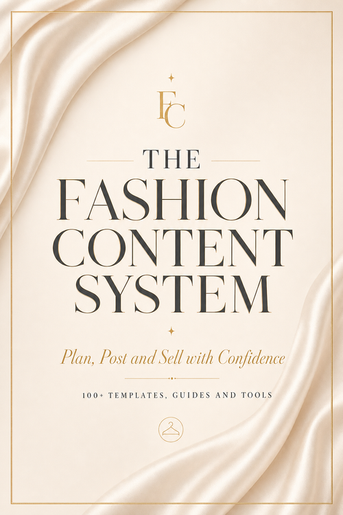 The Fashion Content System - Premium content templates pack cover
